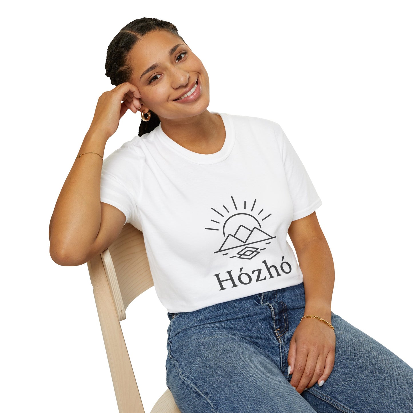 Hózhó (Navajo word meaning balance & beauty) T-Shirt, Relaxed Style Tee, Unisex Sunset Tee
