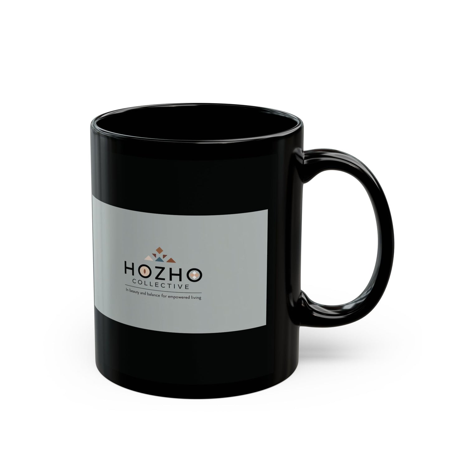 Black Mug - 11oz & 15oz Ceramic Coffee Cup by Hozho Collective