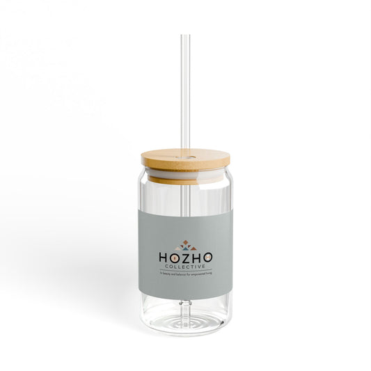 Eco-Friendly Glass, 16oz | Double-Walled Drinkware | Reusable Straw | Perfect for Home, Travel, Gifts, and Eco-Conscious Living