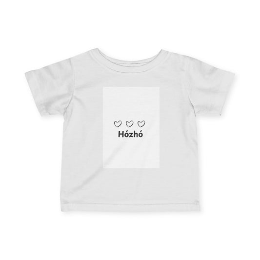 Infants' Tee with 'Hózhó' Design, Perfect Baby Gift, Toddler Shirt, Cute Clothing for Kids, Birthday Outfit